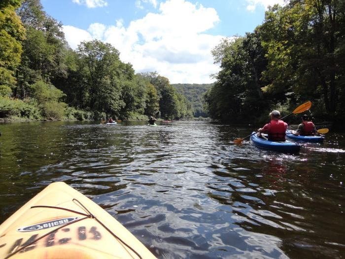 Penn State DuBois students kayaking
